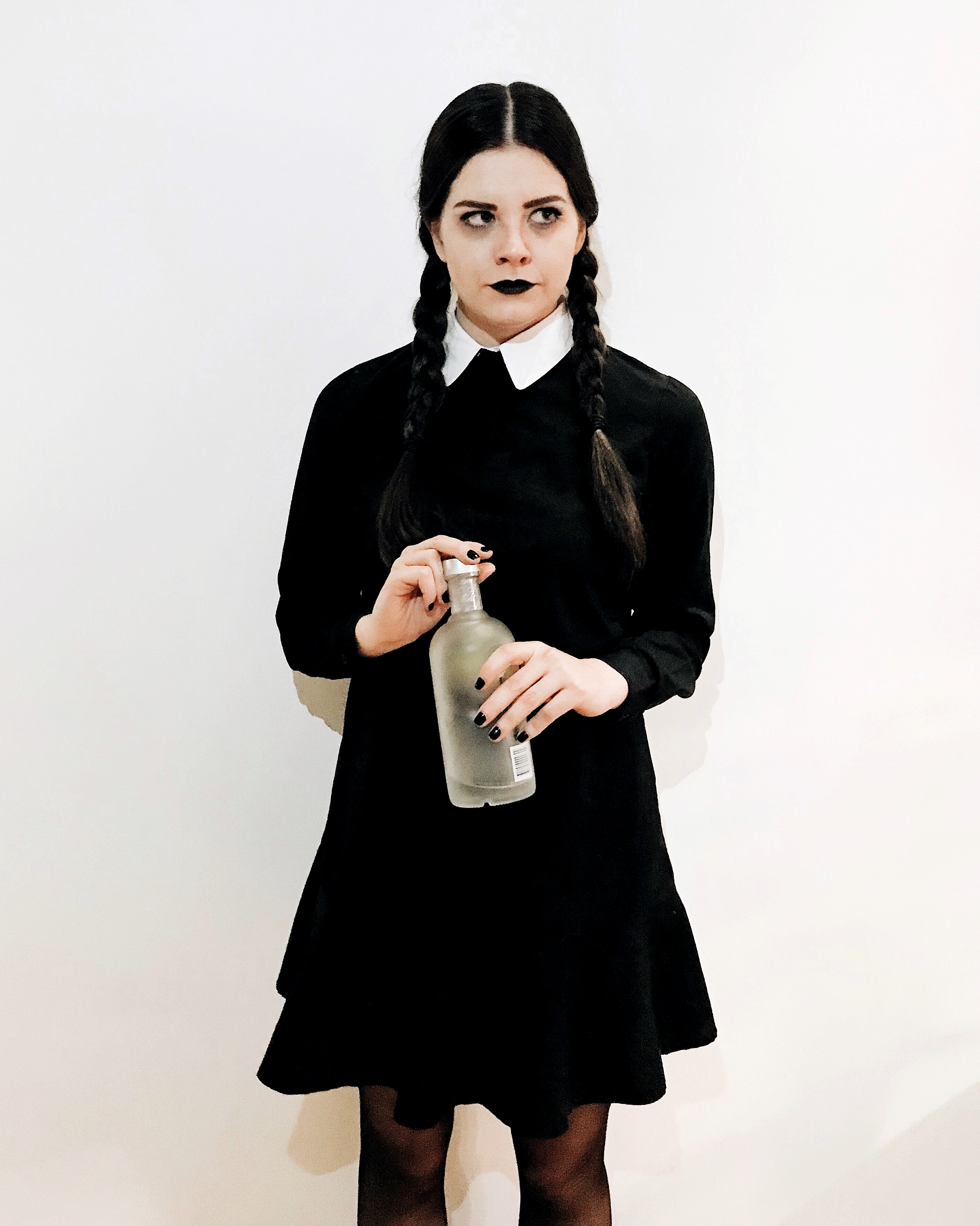 Halloween Costume, Wednesday Addams  Wednesday costume, Halloween outfits,  Wednesday addams halloween costume